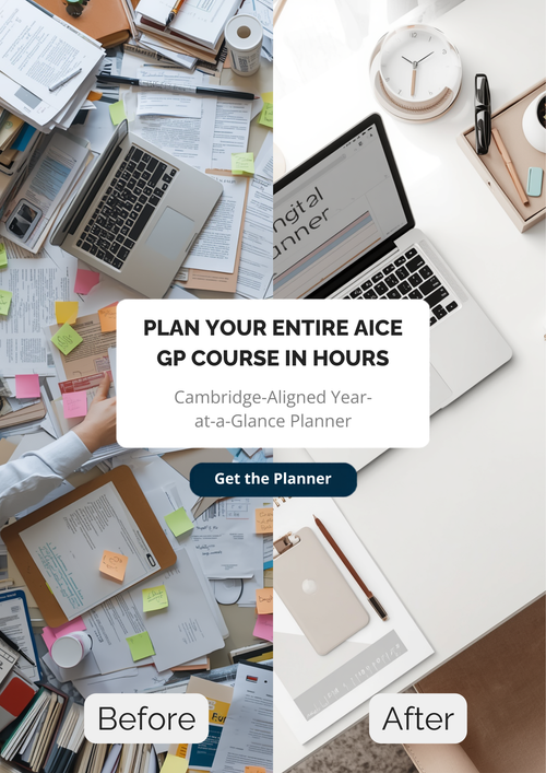 AICE General Paper Teaching Planner: Full-Year Course Map + Templates